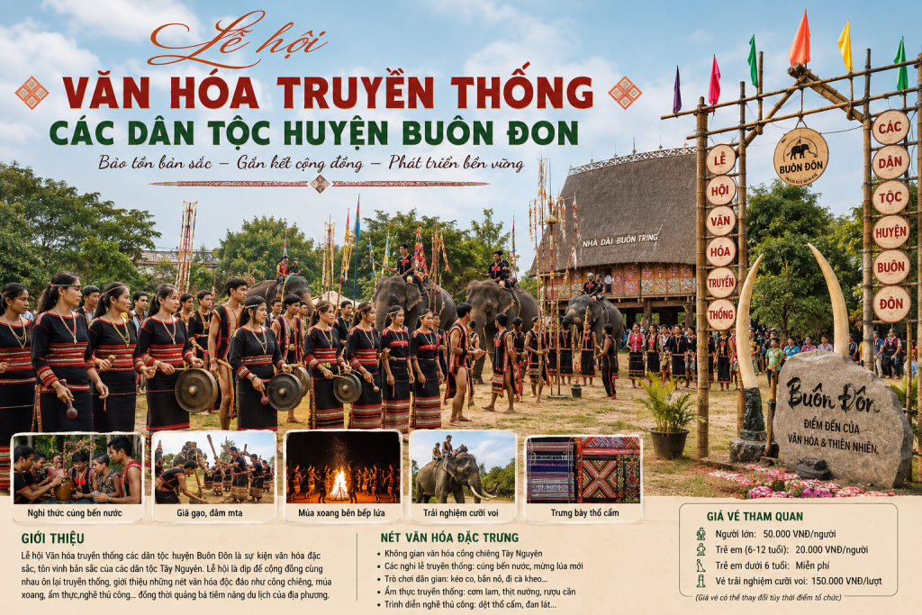 Lễ Hội Văn Hóa Truyền Thống Các Dân Tộc Huyện Buôn Đôn