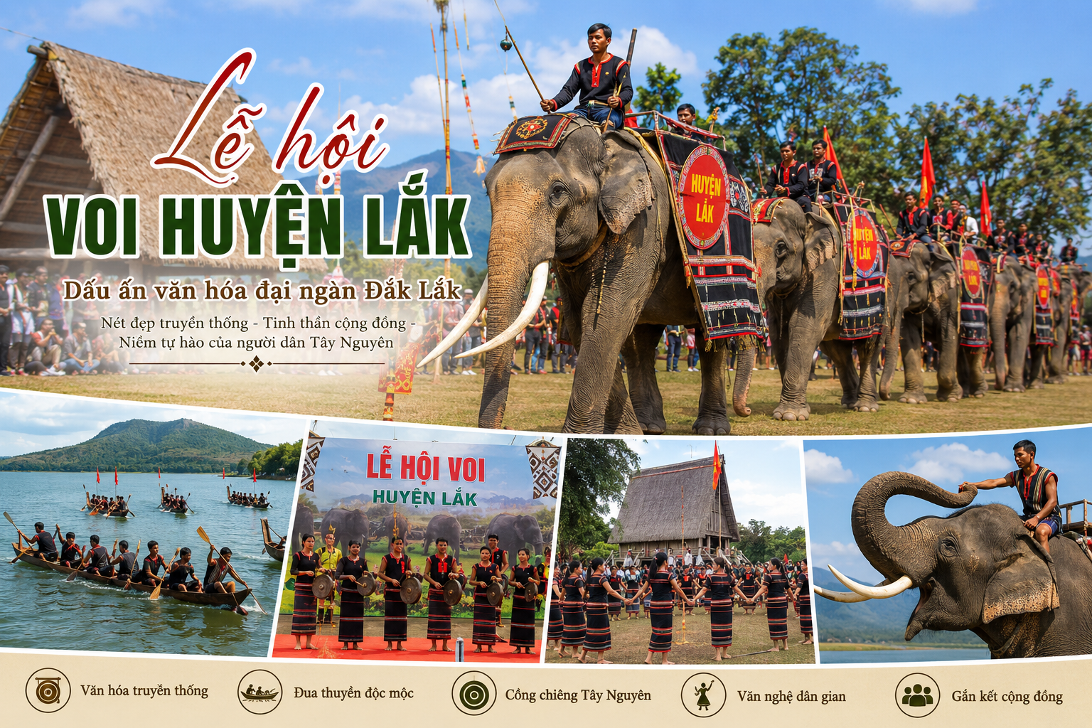 Lễ hội voi huyện Lắk – Dấu ấn văn hóa đại ngàn Đắk Lắk