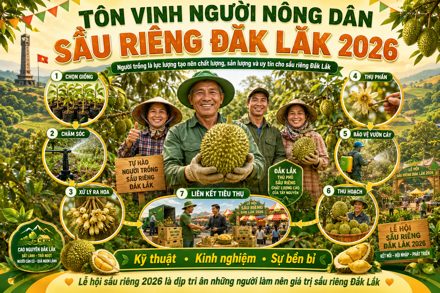 Lễ hội sầu riêng 2026 trước hết là dịp tôn vinh nông dân