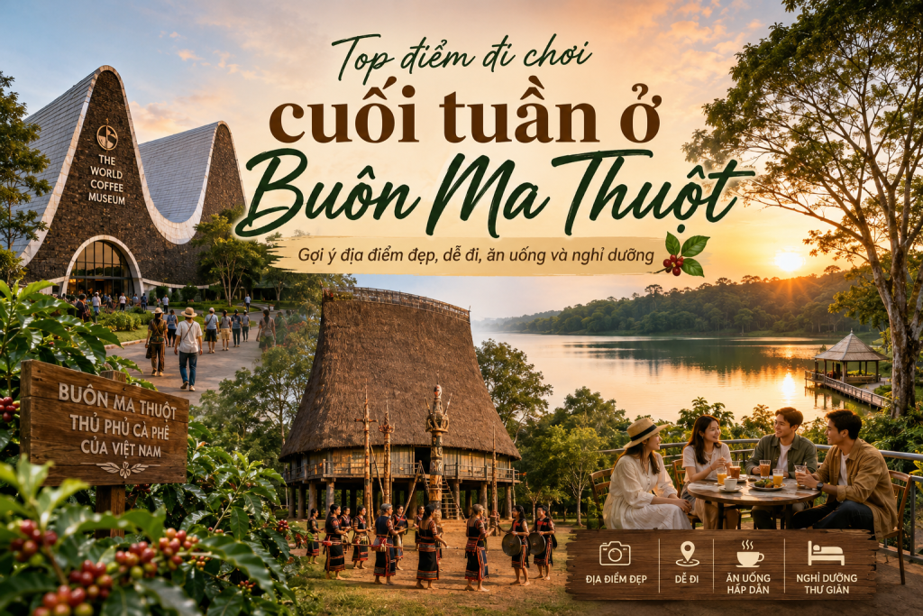 Top điểm đi chơi cuối tuần ở Buôn Ma Thuột