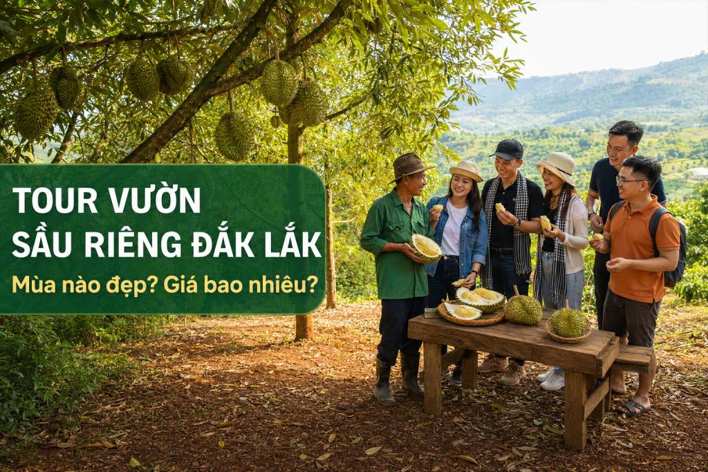 Tour tham quan vườn sầu riêng Đắk Lắk