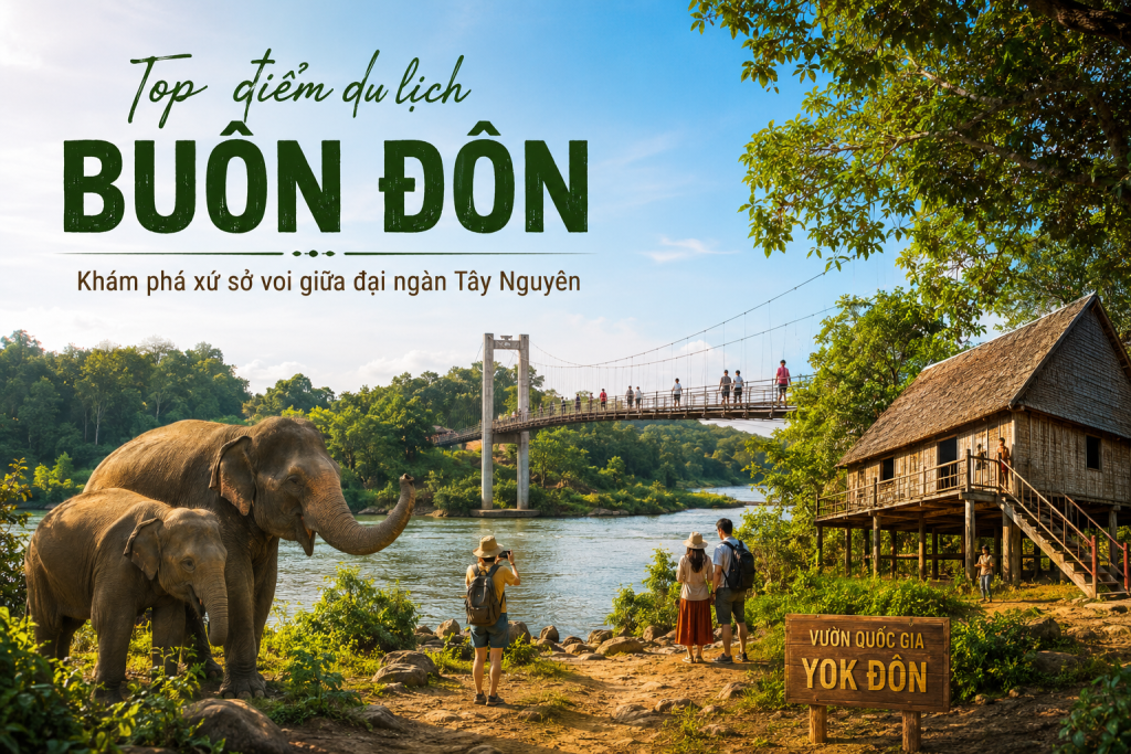 Top điểm du lịch Buôn Đôn