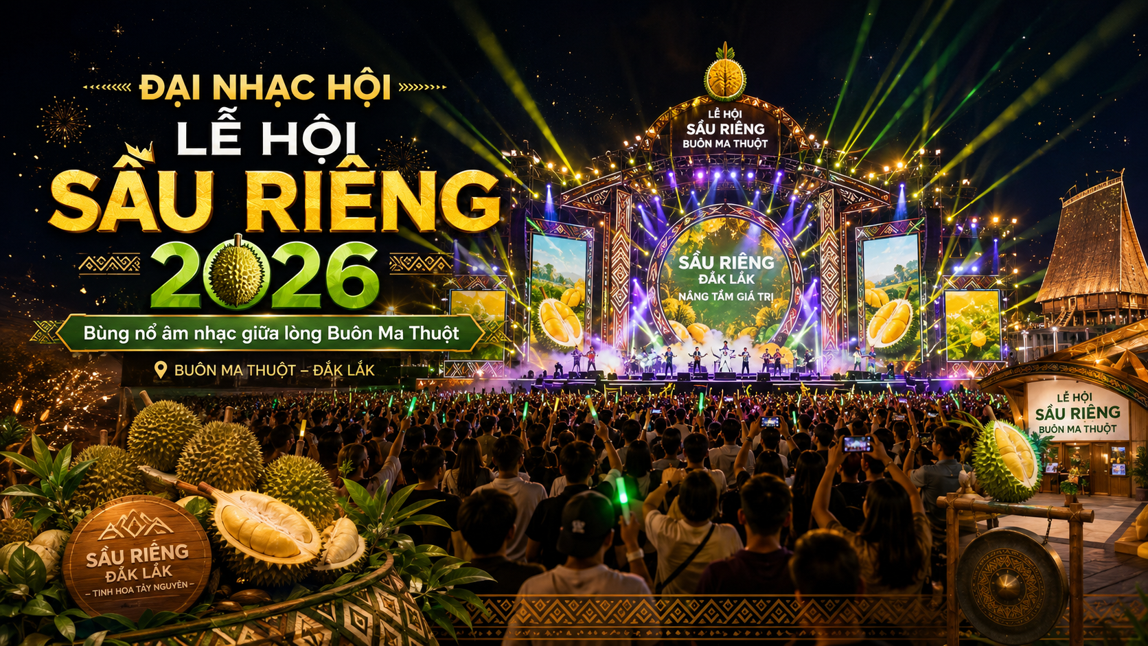 Hội chợ sầu riêng Đắk Lắk 2026