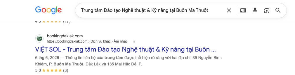 Minh họa khách hàng tìm địa chỉ đào tạo nghệ thuật