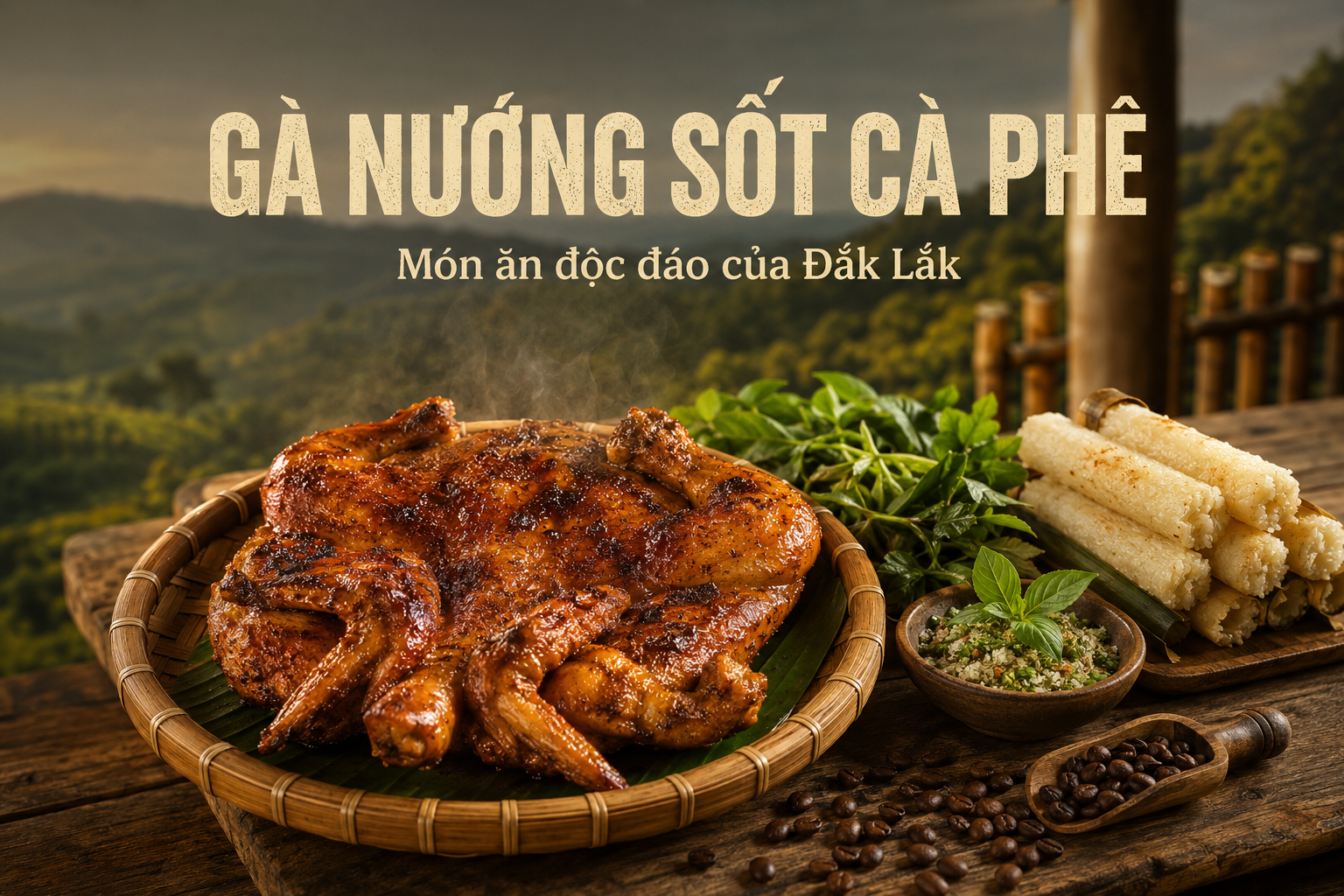 Gà nướng sốt cà phê