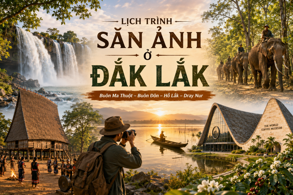 Lịch trình săn ảnh ở Đắk Lắk