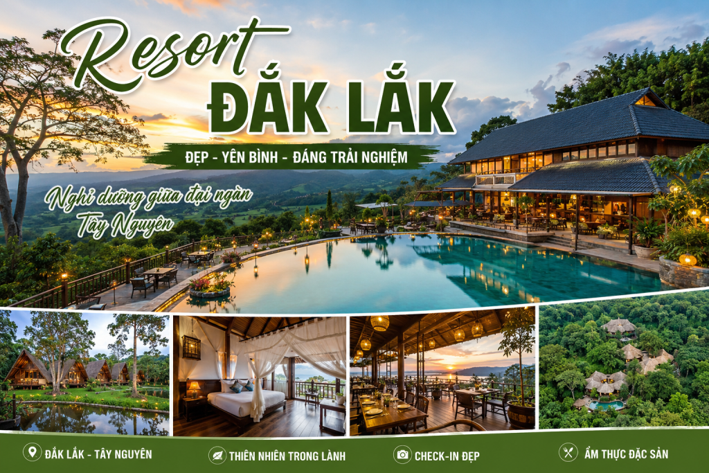 Resort Đắk Lắk đẹp