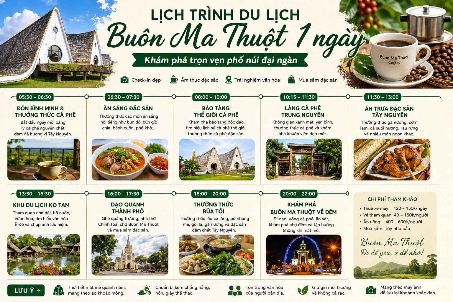Lịch trình du lịch Buôn Ma Thuột 1